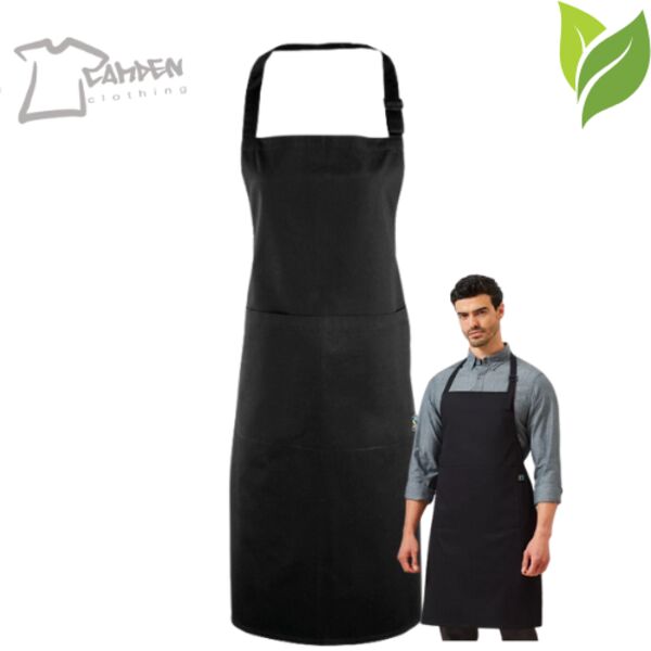 Cotton bib apron, organic and Fairtrade certified Thumbnail
