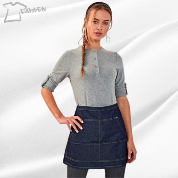 Jeans stitch denim waist apron Thumbnail