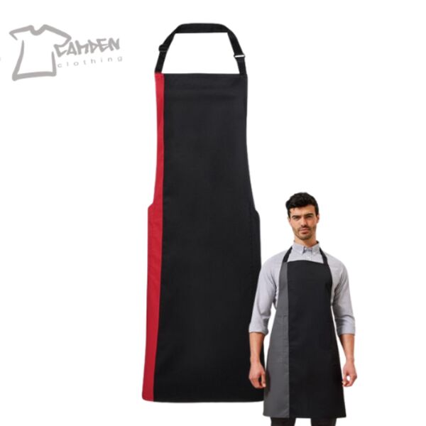 Contrast bib apron Thumbnail