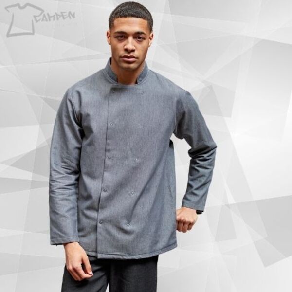 Denim chef's jacket Thumbnail