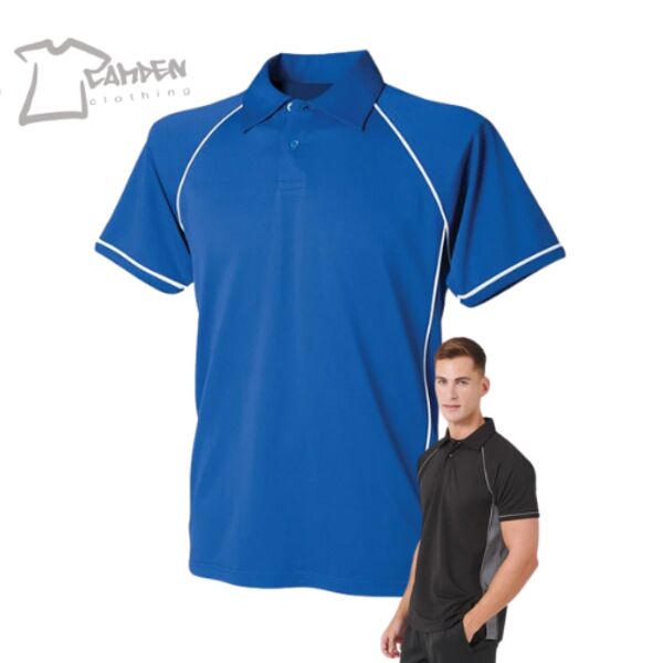 Piped performance polo Thumbnail