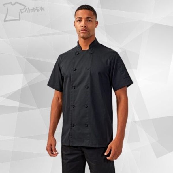 Chefs coolchecker short sleeve jacket Thumbnail