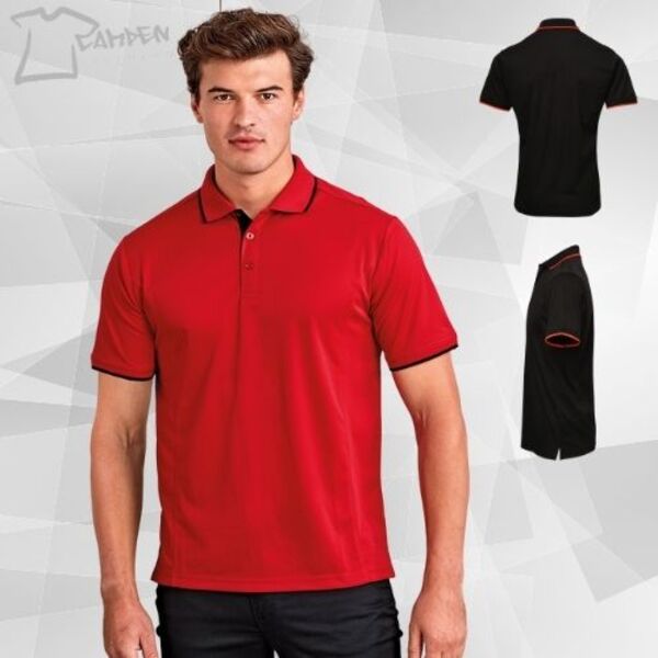 Contrast Coolchecker® polo Thumbnail