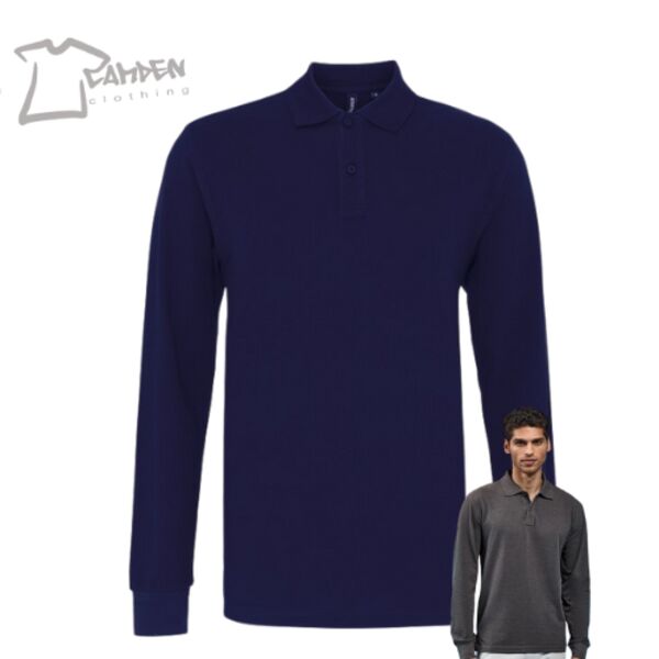 Men's classic fit long sleeved polo Thumbnail