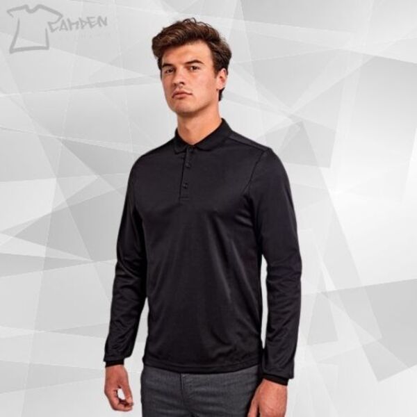 Long sleeve Coolchecker® piqué polo Thumbnail