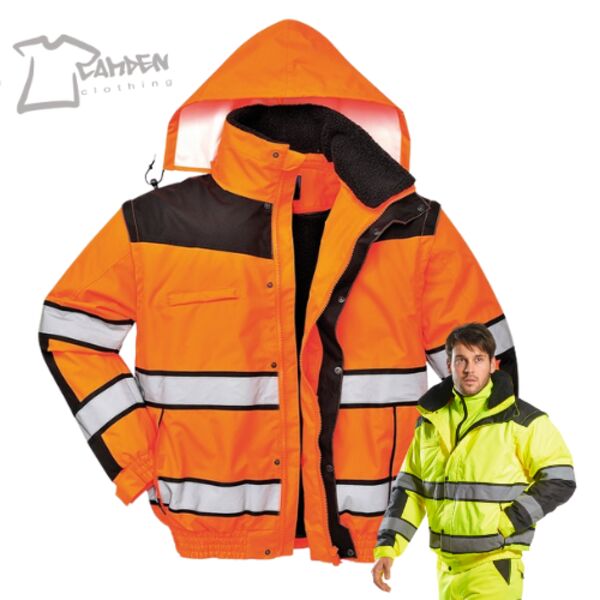 Hi-vis classic bomber jacket (C466) Thumbnail