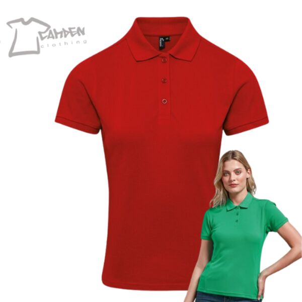 Women's Coolchecker plus piqué polo with CoolPlus® Thumbnail