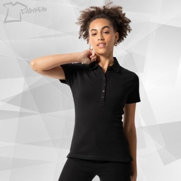 Women's short sleeve stretch polo Thumbnail
