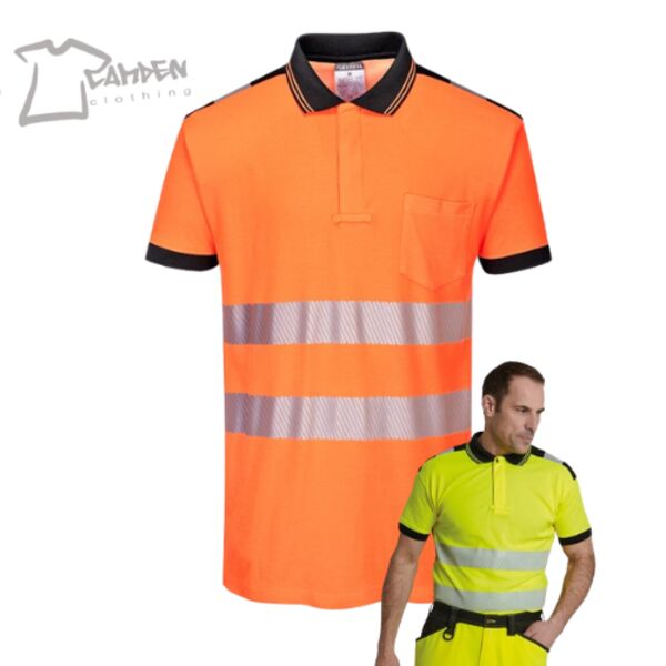 PW3 Hi-vis polo shirt (T180) Thumbnail