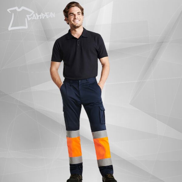 DAILY STRETCH High-vis multipocket long trousers.  Thumbnail
