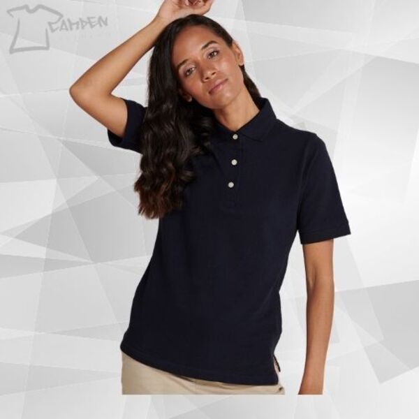 Women's classic cotton piqué polo shirt Thumbnail