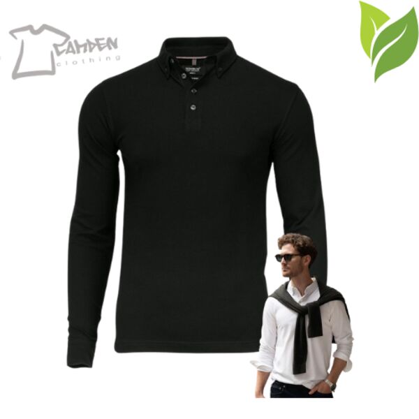 Carlington deluxe long sleeve polo Thumbnail