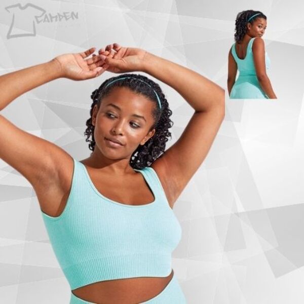 Women's TriDri® ribbed seamless 3D fit multi-sport bra Thumbnail