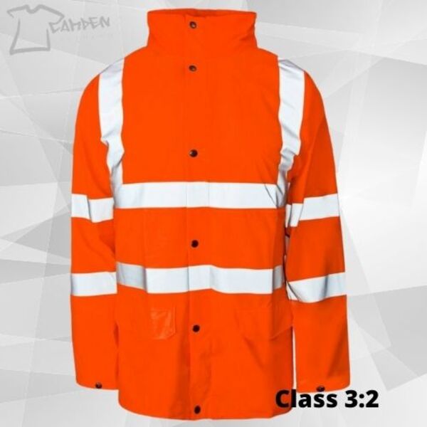 Stormflex HV PU Jacket Breathable Orange Thumbnail