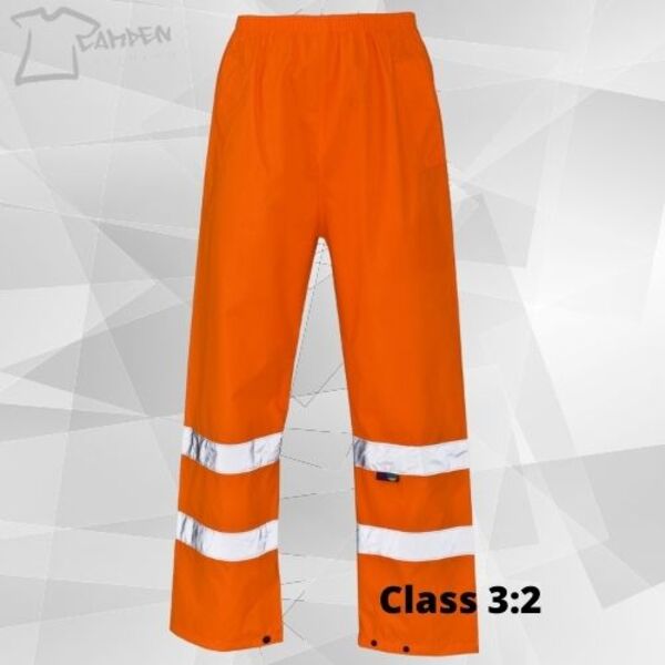 HV Overtrousers 300D Oxford PU Orange Ankle band Thumbnail