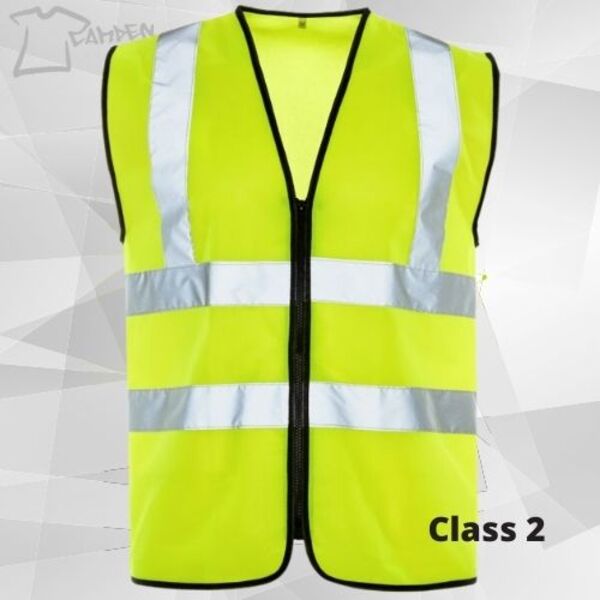 HV Standard Zipped Yellow Vest Thumbnail