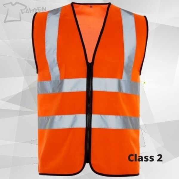HV Standard Zipped Orange Vest Thumbnail