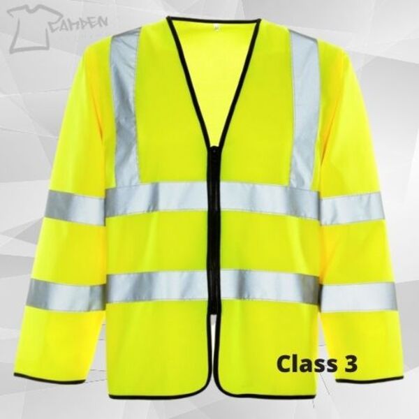 HV Long Zipped Yellow Vest Thumbnail