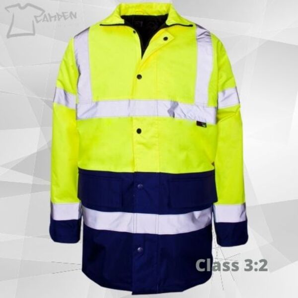 Hi Vis Jacket Blue/Yell  Thumbnail
