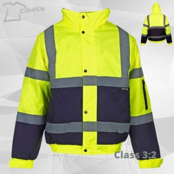 HV Bomber 2T Yell/Blue (mob pkt & bottom zip)C3 Thumbnail