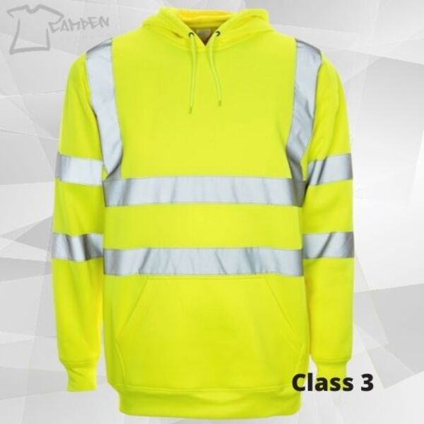 HV Yellow Hodded pull over  Thumbnail