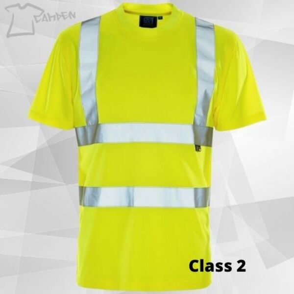 HV T Shirt Yellow/Yellow bird eye - EN47 Thumbnail