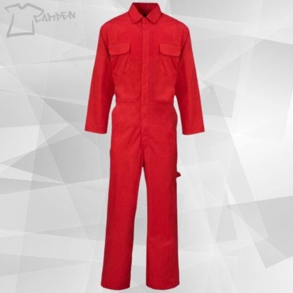 Poly Cotton Coverall  Red 210gms Thumbnail