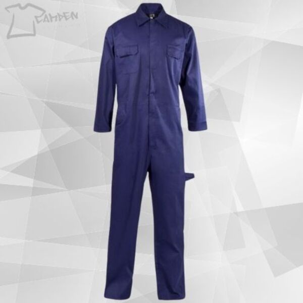 Poly Cotton Coverall Navy Blue 210gms Thumbnail