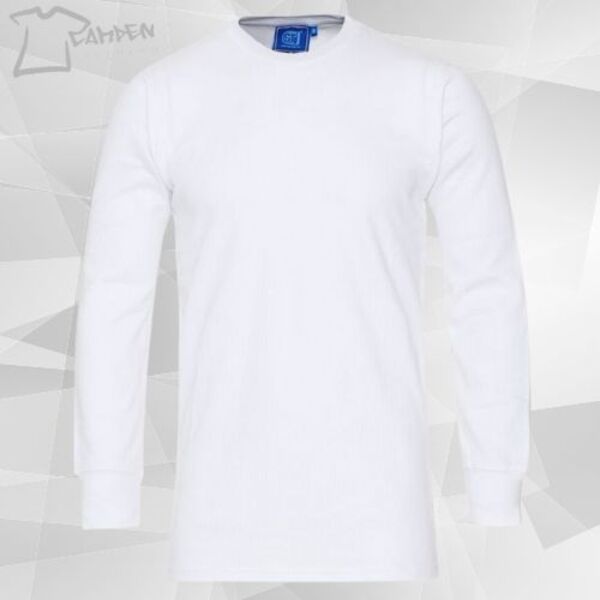 Thermal L/S polycotton 170gsm White Thumbnail