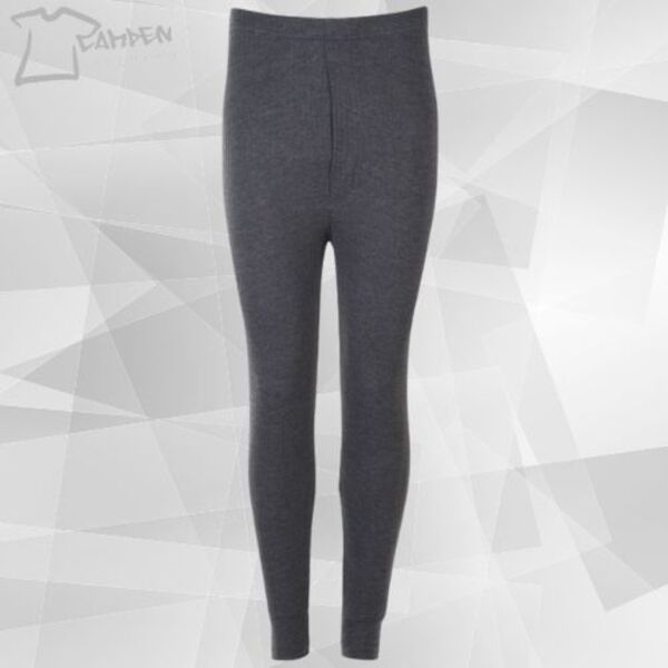 Thermal Long Johns Polycotton 170gsm Black Thumbnail