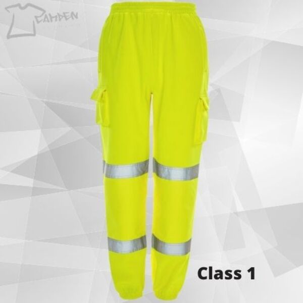 HV Yellow Jogging trousers 2 Band Thumbnail