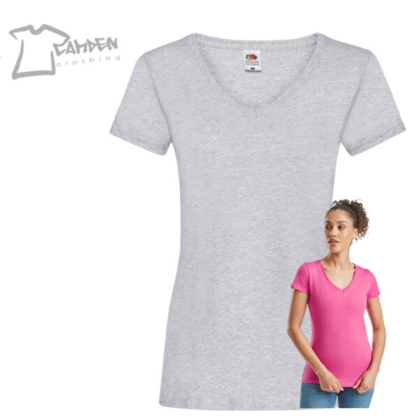 Women's valueweight v-neck T Thumbnail