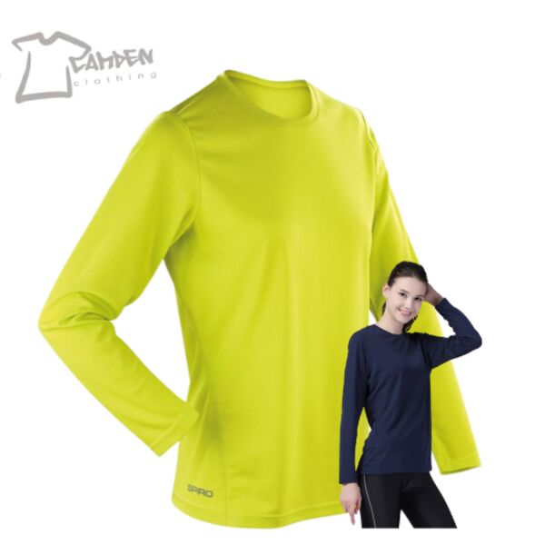 Women's Spiro quick-dry long sleeve t-shirt Thumbnail