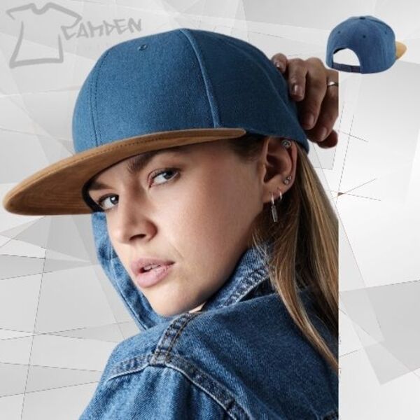 Suede peak snapback Thumbnail