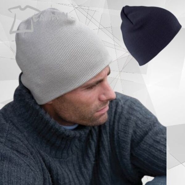 Pull-on soft-feel acrylic hat Thumbnail