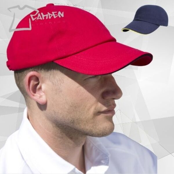 Low-profile heavy brushed cotton cap with sandwich peak Thumbnail