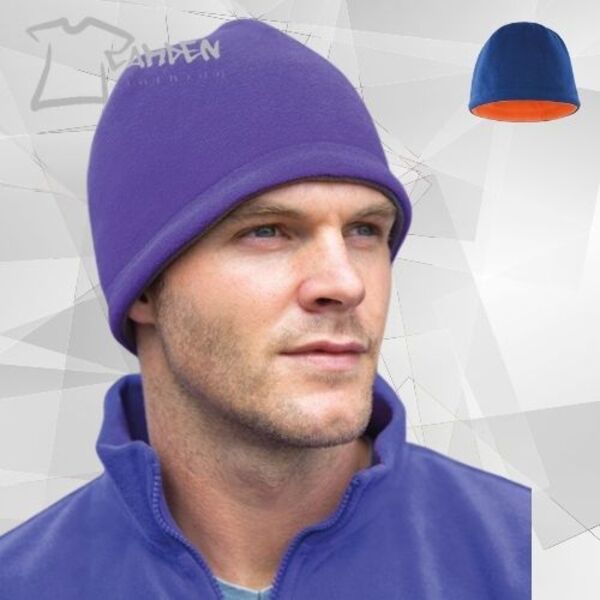 Reversible fleece skull hat Thumbnail