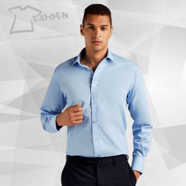 Tailored business shirt long-sleeved (tailored fit) Thumbnail