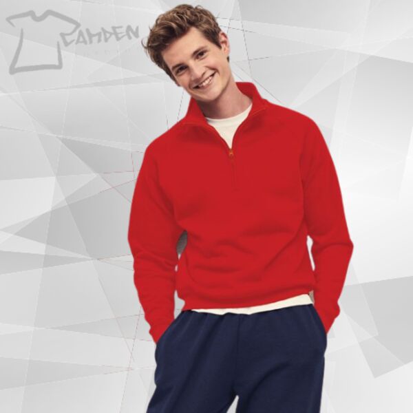 Classic 80/20 zip neck sweatshirt Thumbnail