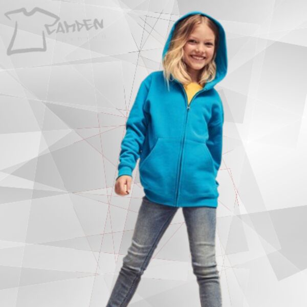 Kids classic hooded sweatshirt jacket Thumbnail
