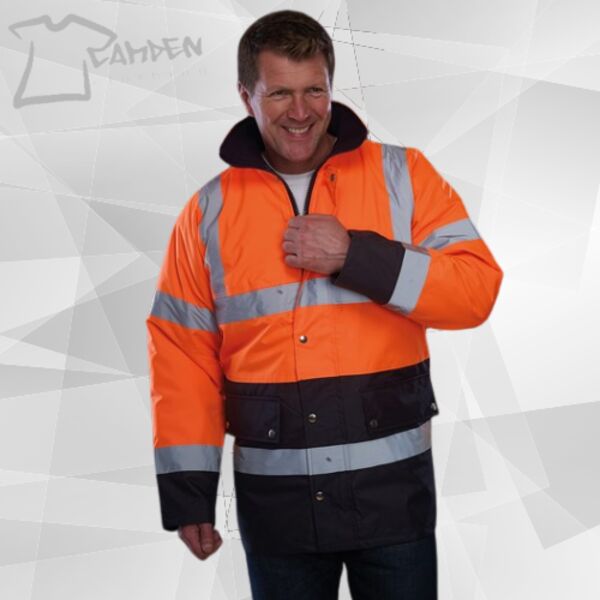 Hi-vis two-tone motorway jacket (HVP302) Thumbnail