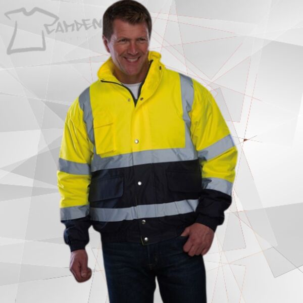 Yoko Hi-Vis Two Tone Bomber Jacket Thumbnail