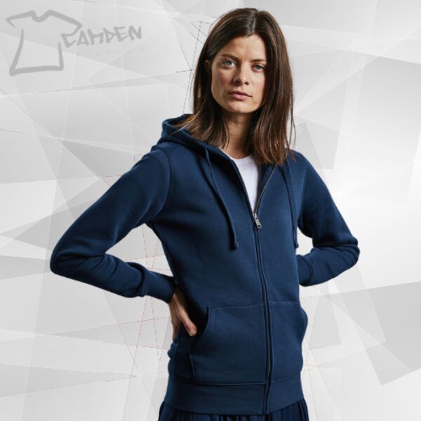 Women's authentic zipped hooded sweatshirt Thumbnail