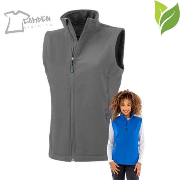 Women's recycled 2-layer printable softshell bodywarmer Thumbnail