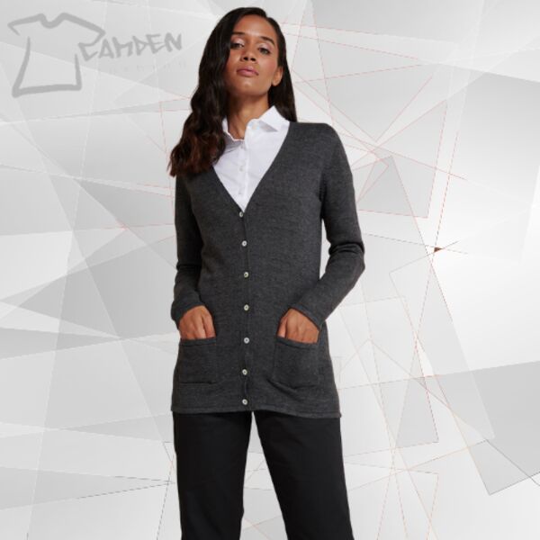 Women's v-button cardigan Thumbnail