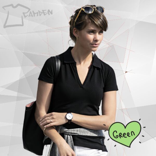 Women's Harvard stretch deluxe polo shirt Thumbnail