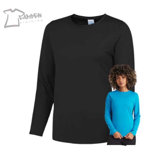 Women's long sleeve cool T Thumbnail