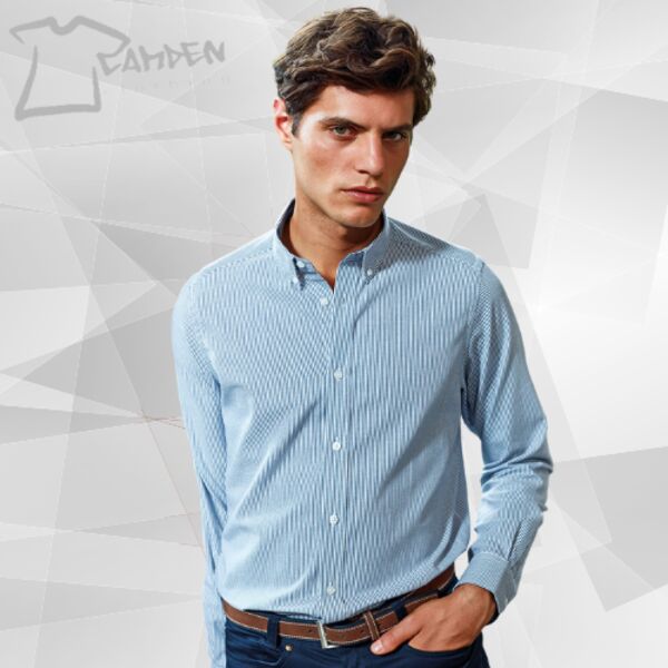 Cotton-rich Oxford stripes shirt Thumbnail