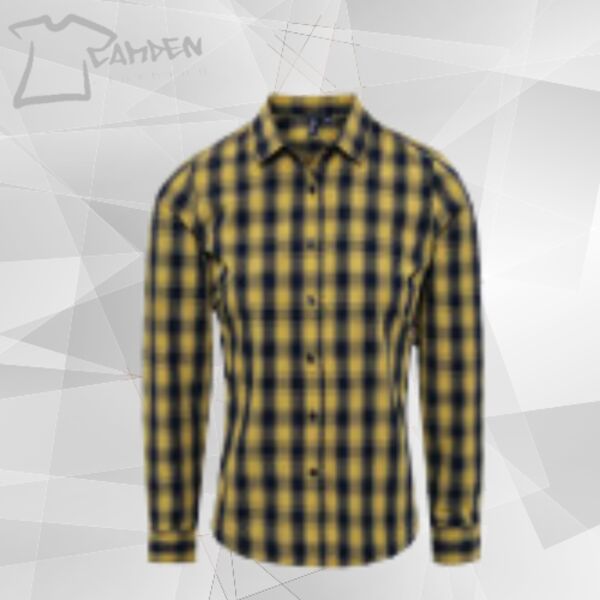 Mulligan check cotton long sleeve shirt Thumbnail