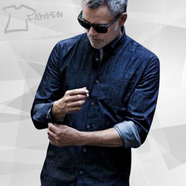 Torrance denim slim fit shirt Thumbnail